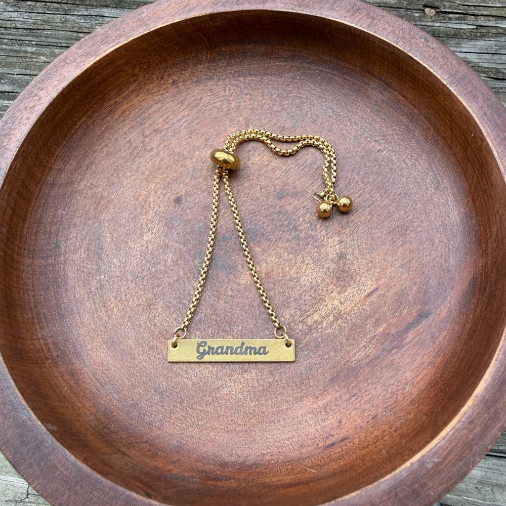 Engraved ‘Grandma’ Bracelet